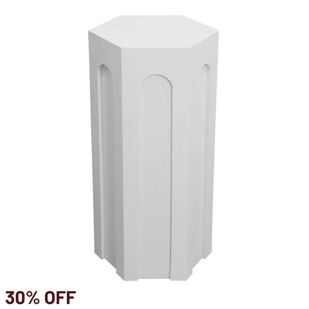 Winston Tall Side Table - White