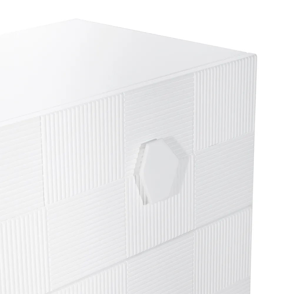 Alton 3 Drawer Chest - White