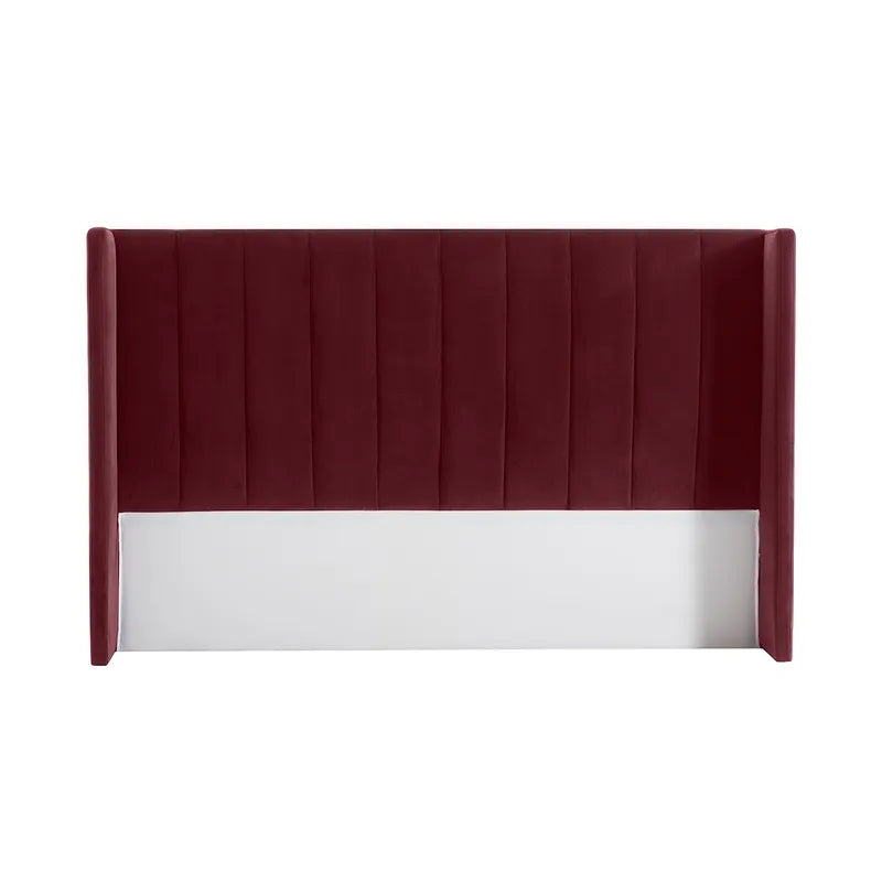 Central Park Queen Bedhead - Wine Velvet
