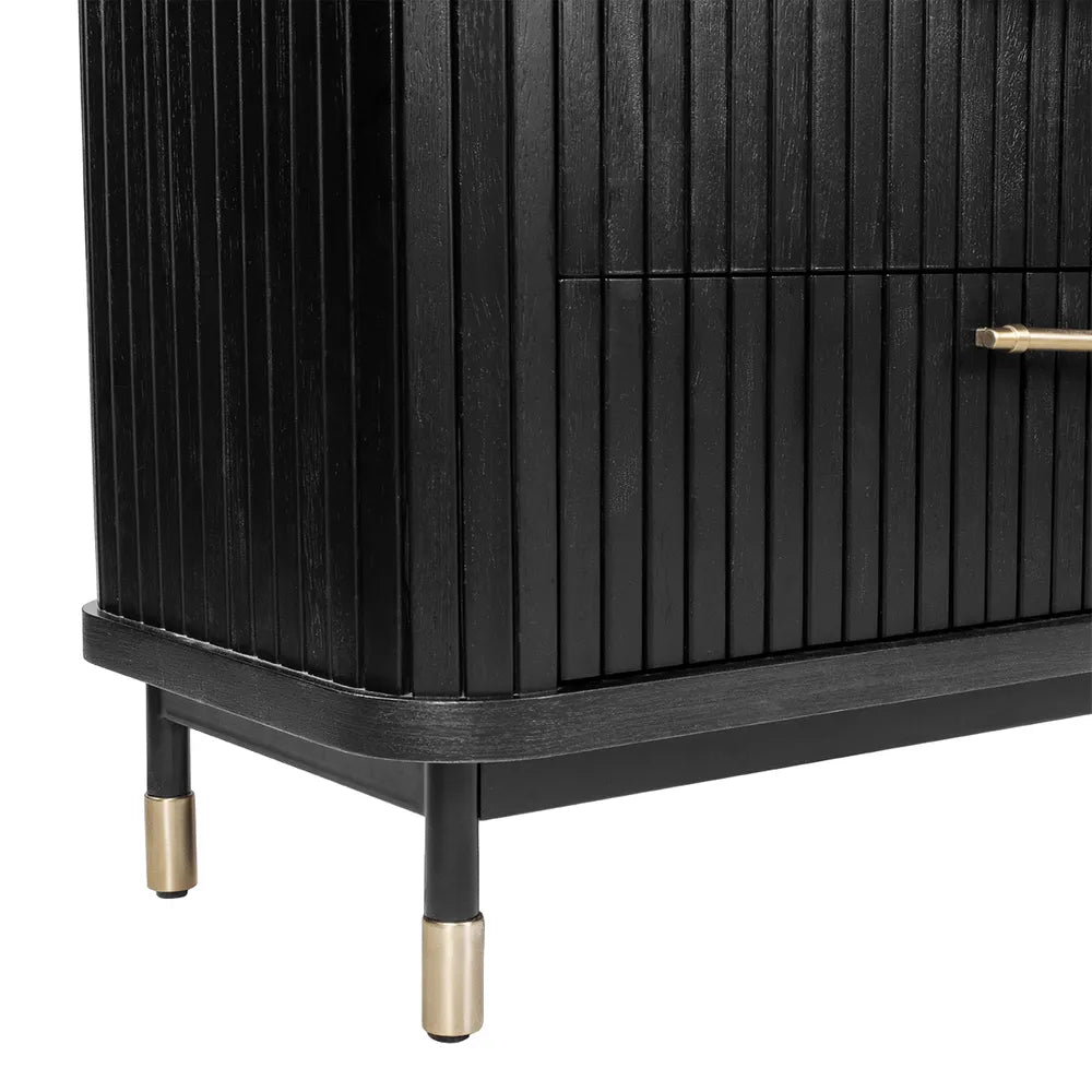 Sophia 6 Drawer Chest - Black