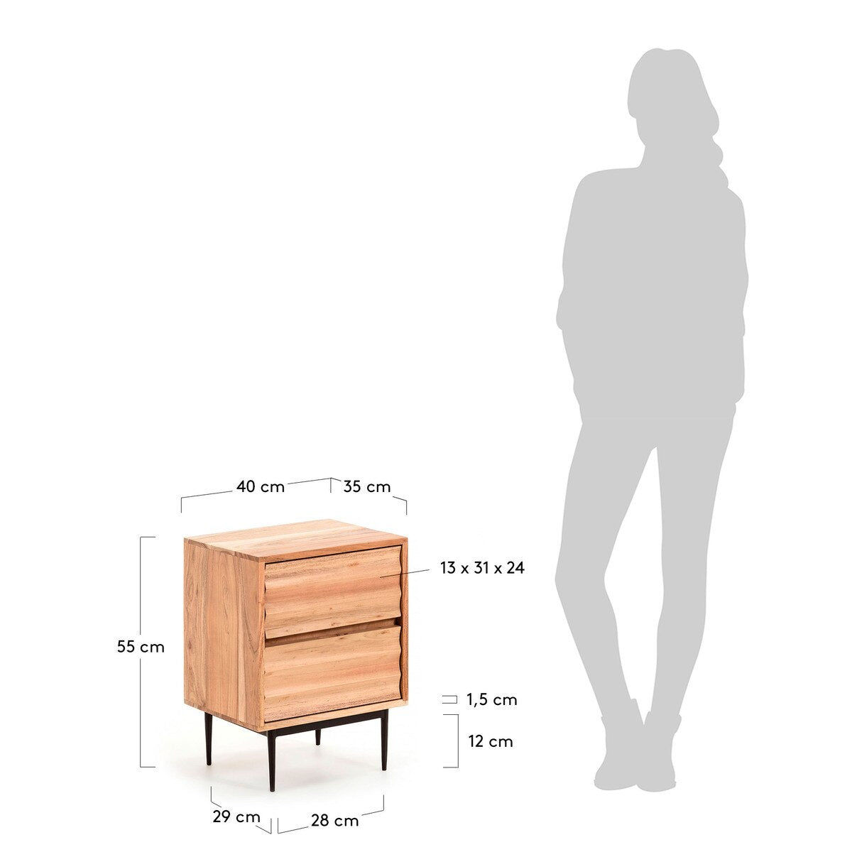 Dessie Bedside Table