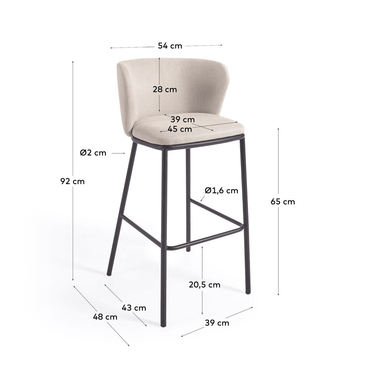 Ciselia Counter Stool
