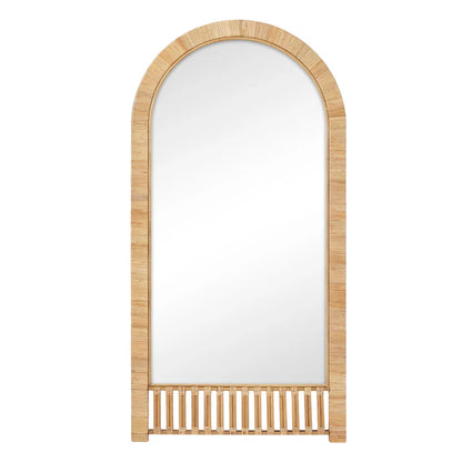 Ariel Woven 180cm Arch Mirror Natural