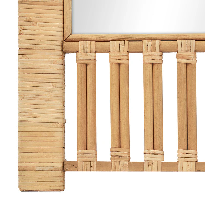 Ariel Woven 180cm Arch Mirror Natural