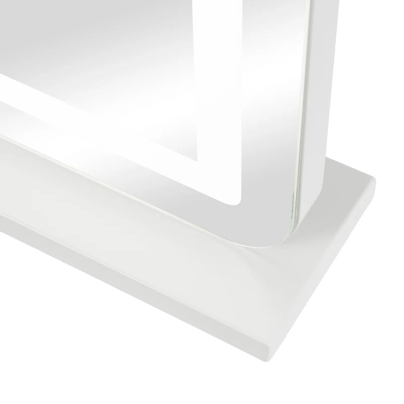 Luna 67cm Rectangle Front Illuminated Vanity Mirror White