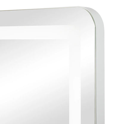 Luna 67cm Rectangle Front Illuminated Vanity Mirror White