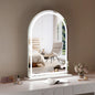 Luna 102cm Arch Front Illuminated Vanity Mirror White