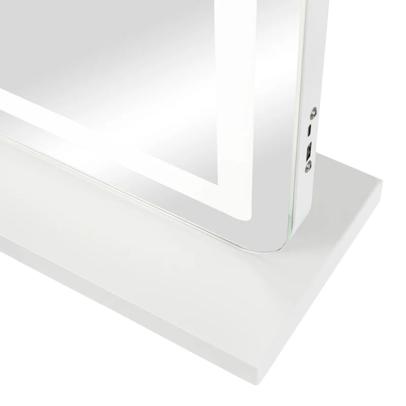 Luna 102cm Arch Front Illuminated Vanity Mirror White