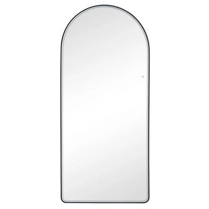 Luna 180cm Arch Front Illuminated Mirror Black