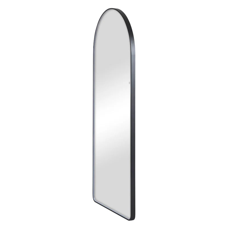 Luna 180cm Arch Front Illuminated Mirror Black