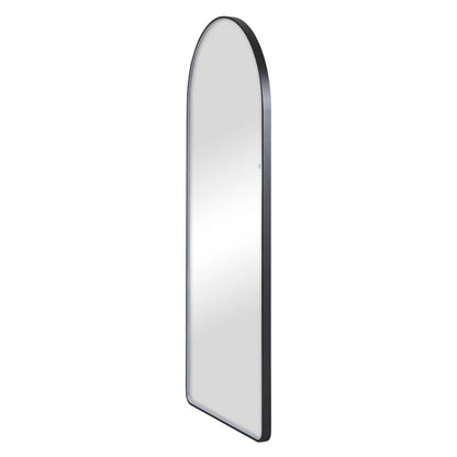 Luna 180cm Arch Front Illuminated Mirror Black