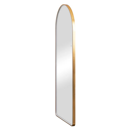 Luna 180cm Arch Front Illuminated Mirror Gold