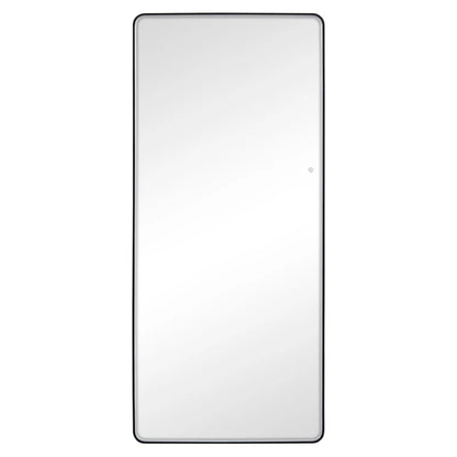 Luna 180cm Rectangle Front Illuminated Mirror Black