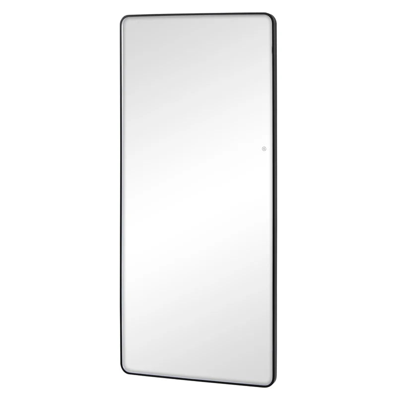 Luna 180cm Rectangle Front Illuminated Mirror Black