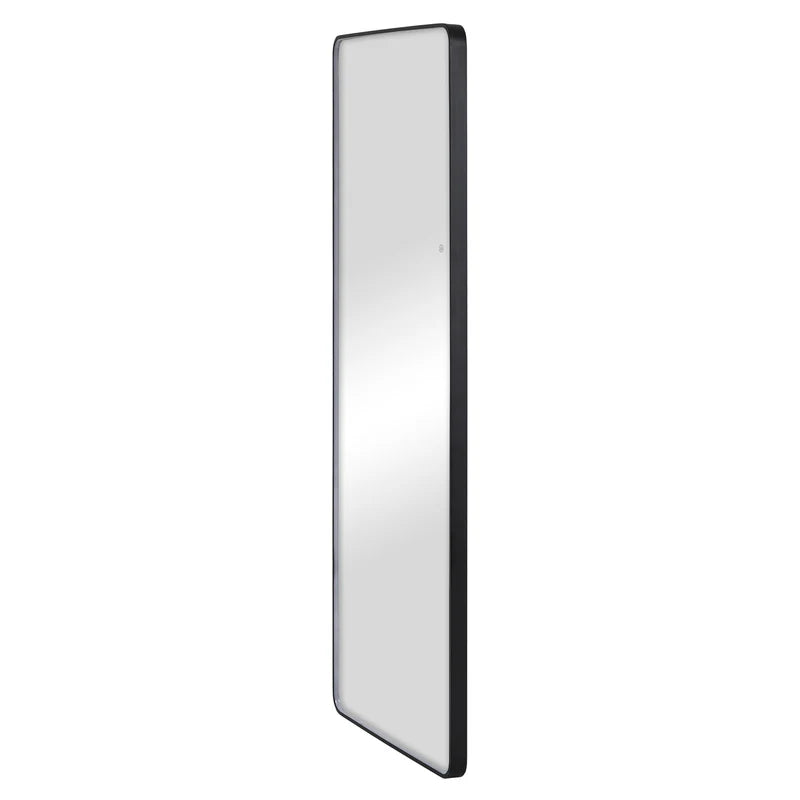 Luna 180cm Rectangle Front Illuminated Mirror Black