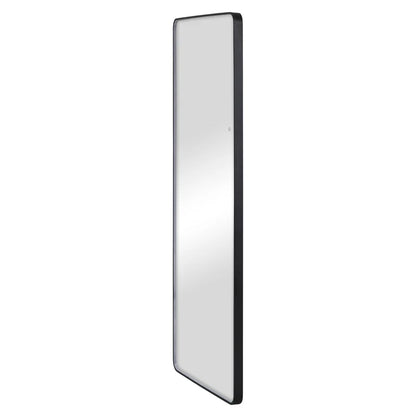 Luna 180cm Rectangle Front Illuminated Mirror Black