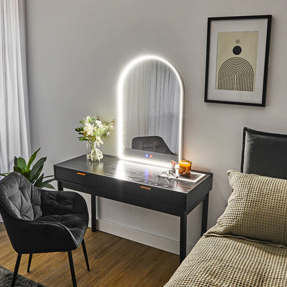 Front Illuminated 90cm LED Arch Mirror
