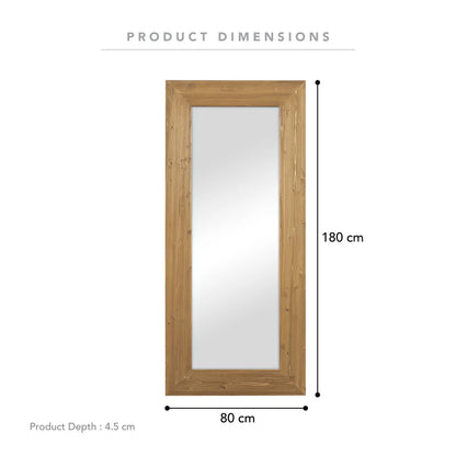 Willow 180cm Framed Mirror