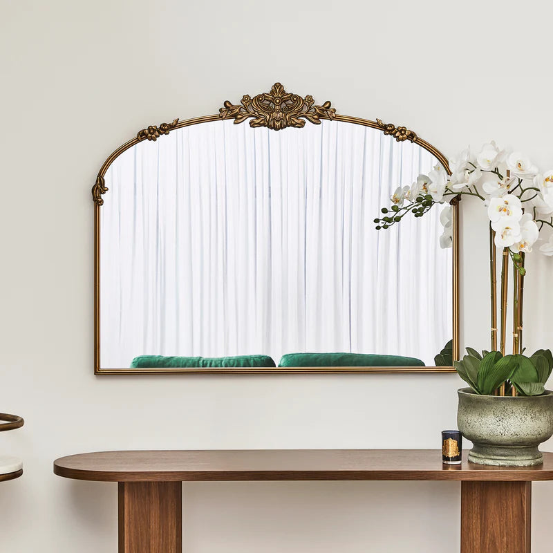 Florence 100cm Baroque Mirror Gold