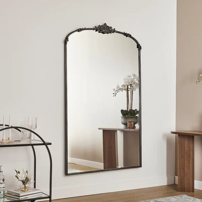 Florence XL 180cm Baroque Mirror Black