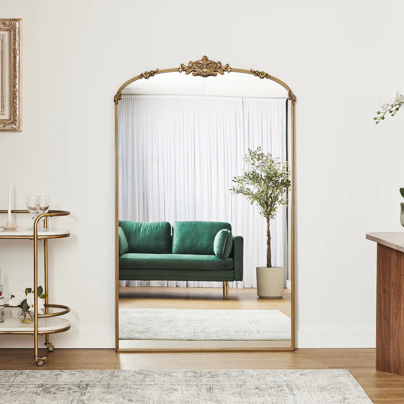 Florence XL 180cm Baroque Mirror Gold