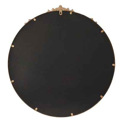 Florence 80cm Baroque Round Mirror Gold