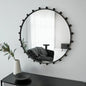 Orbit Sphere 90cm Round Mirror Black