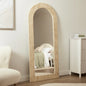 Sienna 180cm Arch Mirror Travertine Look