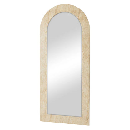 Sienna 180cm Arch Mirror Travertine Look