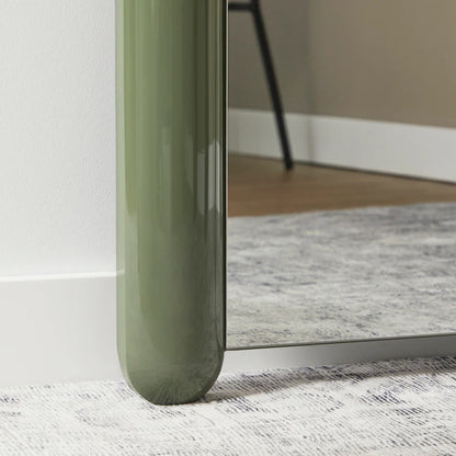 Gigi 180cm Gloss Arch Mirror Green