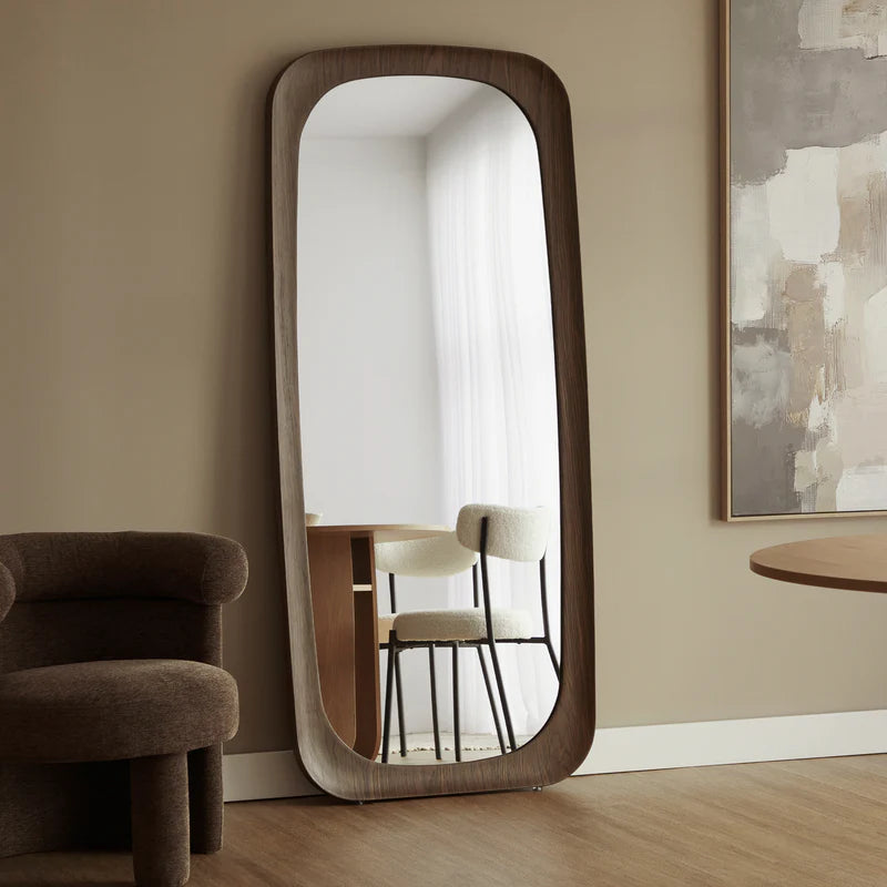 Rue 180cm Rectangle Mirror Walnut