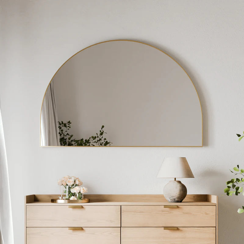 Zali XL 150cm Arched Mirror Gold