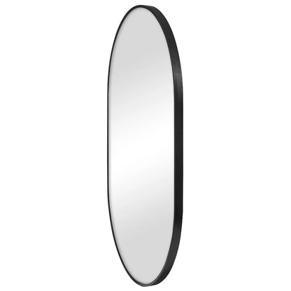 Zoe 90cm Oval Mirror Black