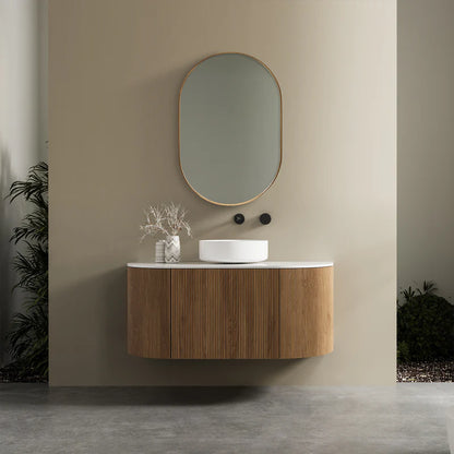 Zoe 90cm Oval Mirror Gold