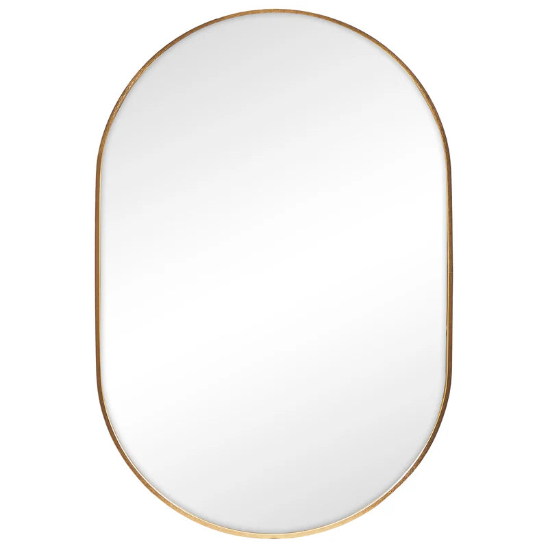 Zoe 90cm Oval Mirror Gold