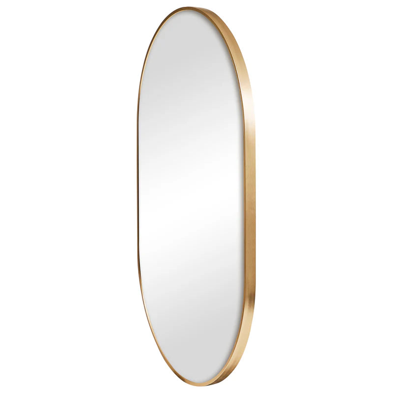 Zoe 90cm Oval Mirror Gold