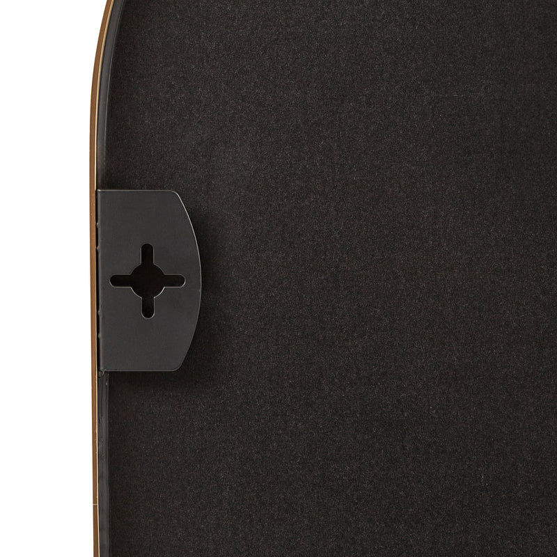Zoe 90cm Oval Mirror Black
