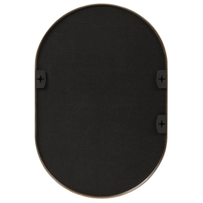 Zoe 90cm Oval Mirror Black