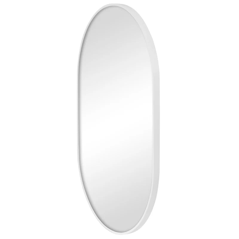 Zoe 90cm Oval Mirror White