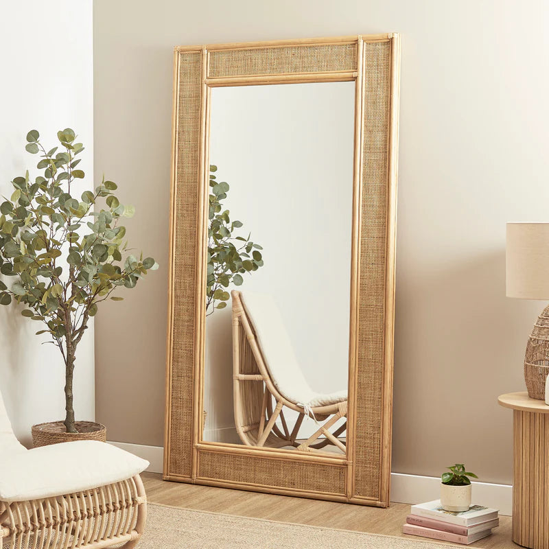 Cove Rattan 180cm Rectangle Mirror
