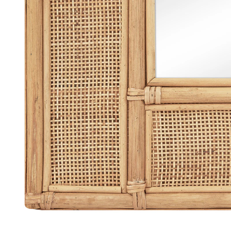 Cove Rattan 180cm Rectangle Mirror