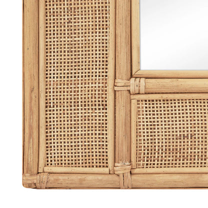 Cove Rattan 180cm Rectangle Mirror