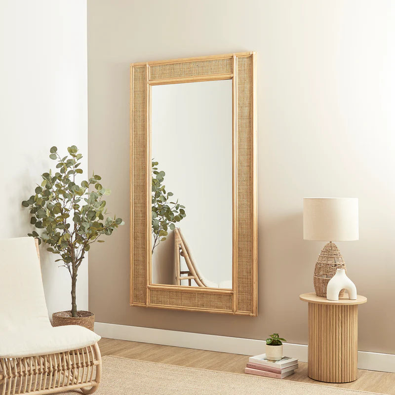 Cove Rattan 180cm Rectangle Mirror