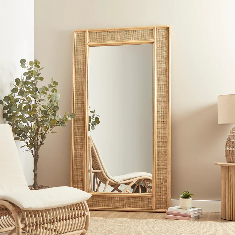 Cove Rattan 180cm Rectangle Mirror