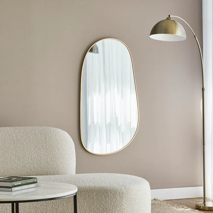 Sage 110cm Organic Mirror Gold