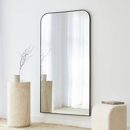 Ivy 165cm Rounded Mirror Black