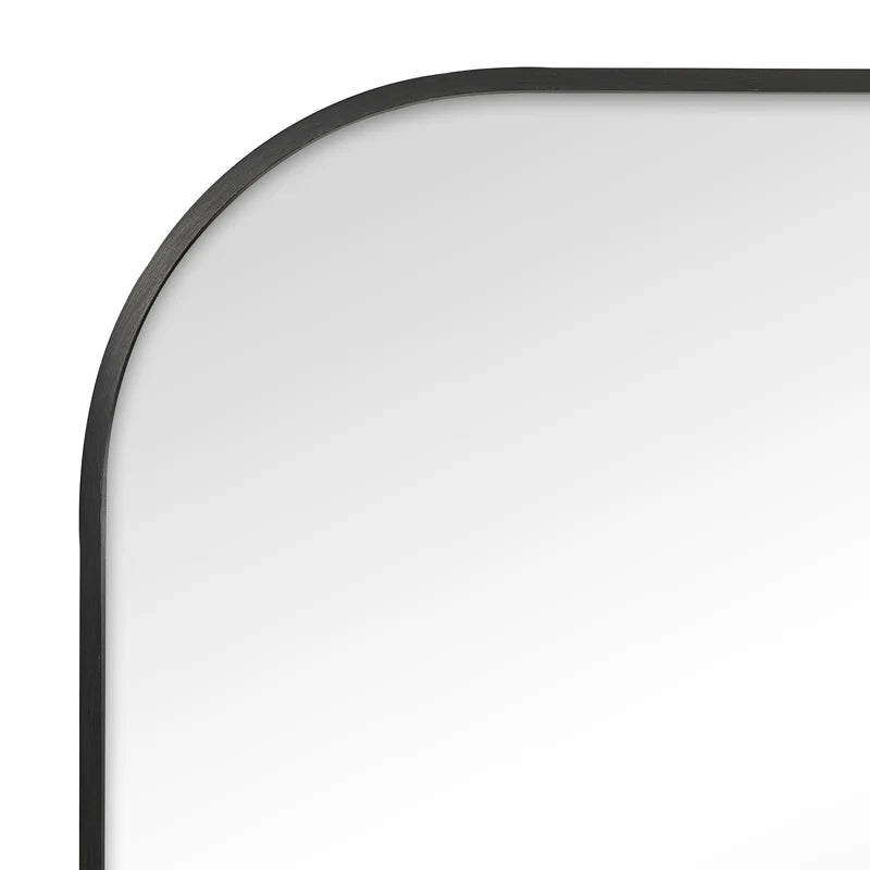 Ivy 165cm Rounded Mirror Black