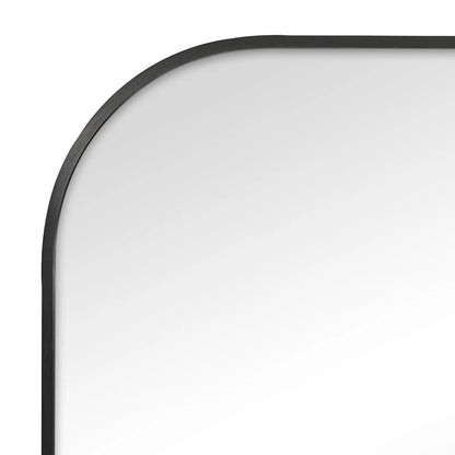 Ivy 165cm Rounded Mirror Black