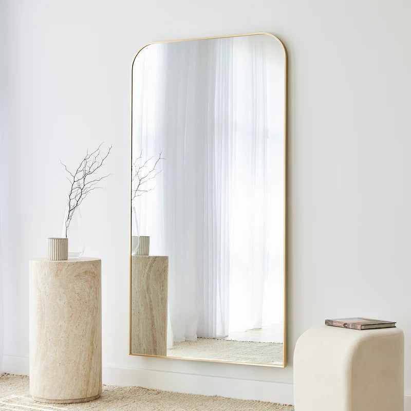 Ivy 165cm Rounded Mirror Gold
