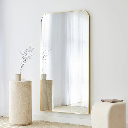 Ivy 165cm Rounded Mirror Gold